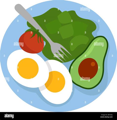 Healthy Food Plate Clipart