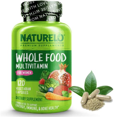 NATURELO: Whole Food Multivitamin for Women – with Vitamins, Minerals ...