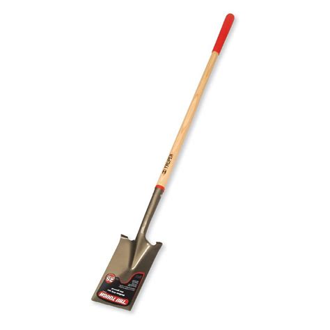 Tru Tough 48" Wood Long Handle Garden Spade Shovel at Lowes.com