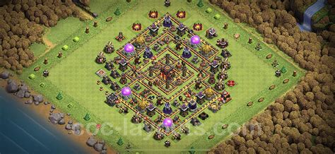 Best Anti 3 Stars Base TH10 with Link, Hybrid - Town Hall Level 10 Base ...