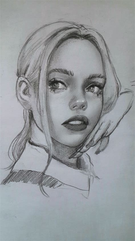 Practicing shading the skin ( w/ mechanical pencil) : r/drawing