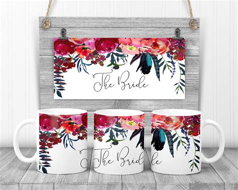 13 Wedding Party Sublimation Mug Design Templates. 13 JPG - Etsy Canada ...