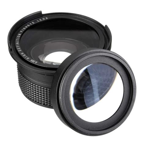 New Lightdow Universal External 58mm 0.35X Fish Eye Super Wide Angle ...