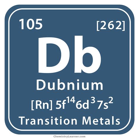 Dubnium Facts, Symbol, Discovery, Properties, Uses