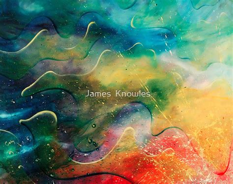 ""Translucence" - colourful translucent abstract oil painting" by James ...