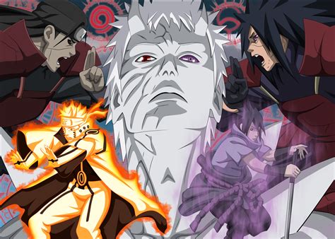 Naruto,Sasuke,Obito,Madara and Hashirama 4k Ultra Fondo de pantalla HD ...