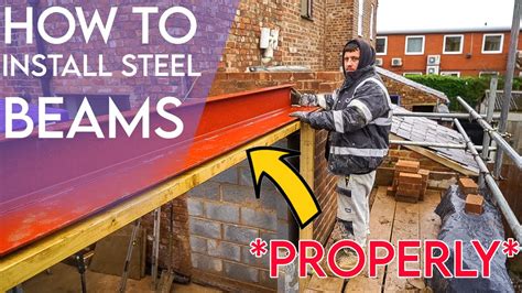 HOW TO INSTALL STEEL BEAMS *PROPERLY* - YouTube