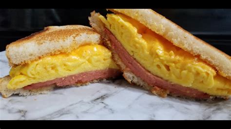 BEEF BOLOGNA & CHEESE EGG SANDWICH RECIPE SUPER EASY BEGINNER FRIENDLY ...