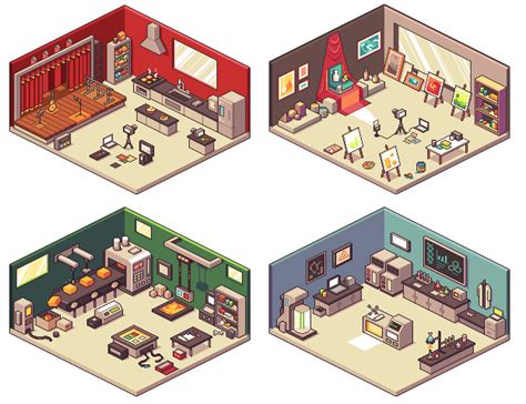 Isometric Rooms @ PixelJoint.com