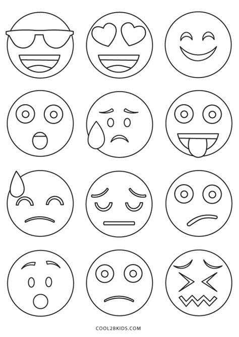 Free Printable Emoji Coloring Pages For Kids | Emoji coloring pages ...