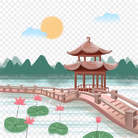 West Lake PNG Transparent, Ancient Style Hangzhou West Lakewest Lake ...