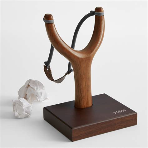 Desktop Wooden Slingshot | The Green Head