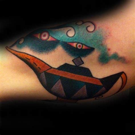 30 Genie Lamp Tattoo Designs For Men - Spirit Ink Ideas