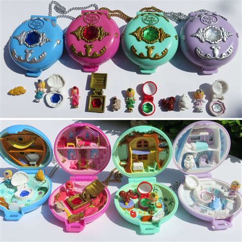 Mini Polly Pocket 100%complete Jeweled Palace Forest Medaillon Ice ...