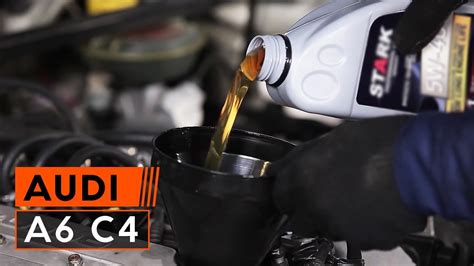 How to change engine oil and oil filter Audi A6 | Tutorial HD - YouTube