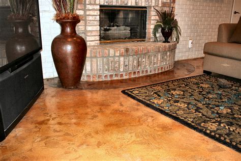 Interior concrete flooring is beautiful flood and mold resistant ...