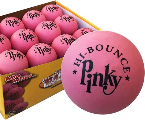 Amazon.com: Premium Rubber Ball 24 Balls Pack Pinky Bouncy Ball ...