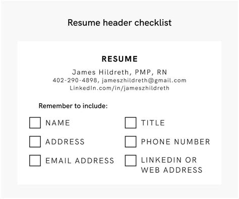 Resume Header Examples (20+ Professional Headings)