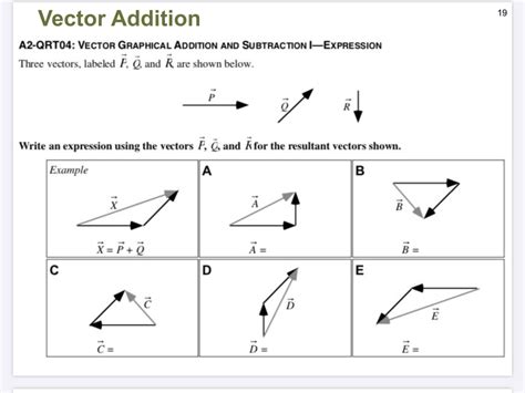 Solved 19 Vector Addition A2-QRT04: VECTOR GRAPHICAL | Chegg.com