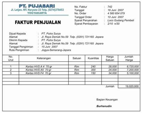 Nota Pembelian Laptop - Homecare24