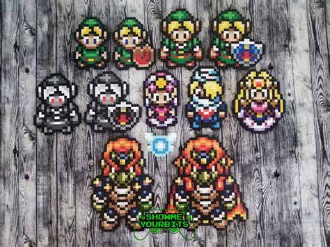 The Legend of Zelda Ocarina of Time Perler Sprites | Perler bead art ...