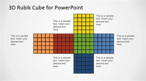 Rubik's Cube Flat Design of Faces - SlideModel