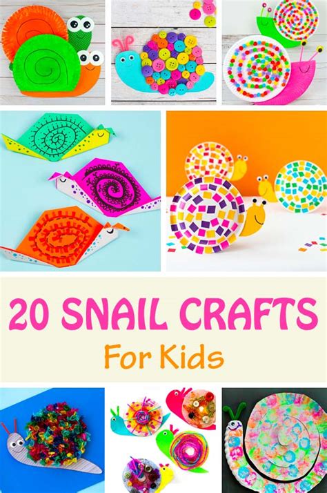 20 Snail Crafts -Spring Crafts For Kids - Non-Toy Gifts