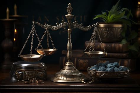 Scales of justice background | Premium AI-generated image