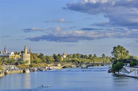 Torre Del Oro of Seville and River Guadalquivir Editorial Stock Image ...