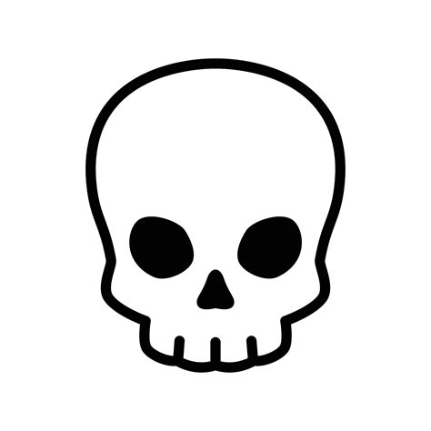 skull icon vector Halloween logo bone ghost character cartoon ...