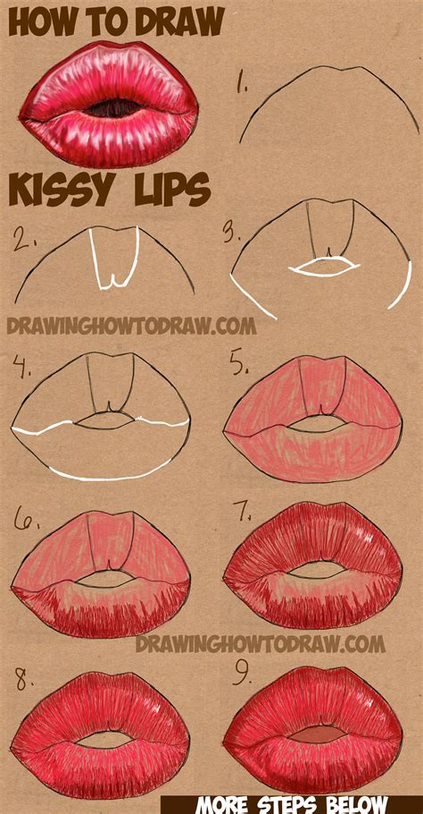 Kissing Lips Sketch