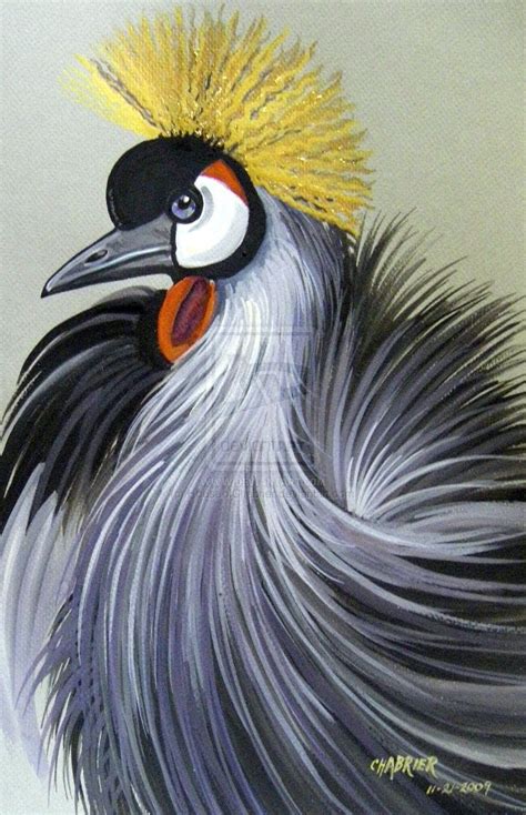 African Crowned Crane by HouseofChabrier on deviantART | Illustration ...