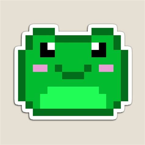 "Cute Pixel Frog Face " Sticker for Sale by PixelArtPlanet in 2024 ...