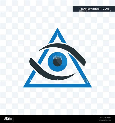 third eye vector icon isolated on transparent background, third eye ...