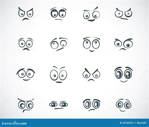 Vector Black Cartoon Eyes Royalty-Free Stock Photo | CartoonDealer.com ...