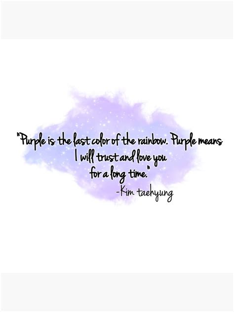 "BTS Kim Taehyung V quote " Poster by Digitalfairy | Redbubble