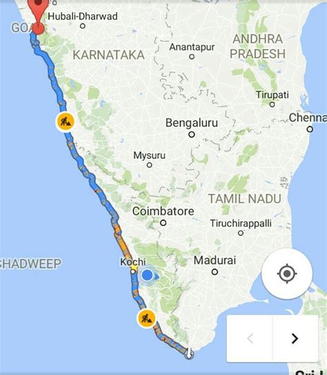 Malabar Coast In India Map