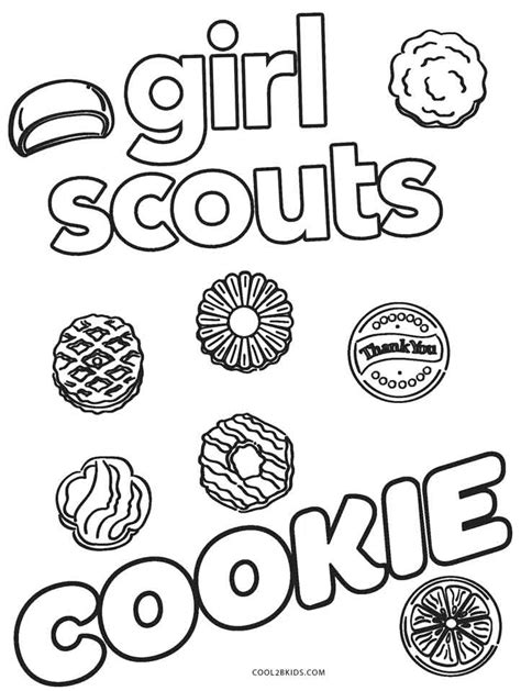 Girl Scout Cookie Coloring Pages | The Best Porn Website