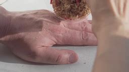 Maggots On The Hand,macro, Slow Motion Stock video footage | 9117745