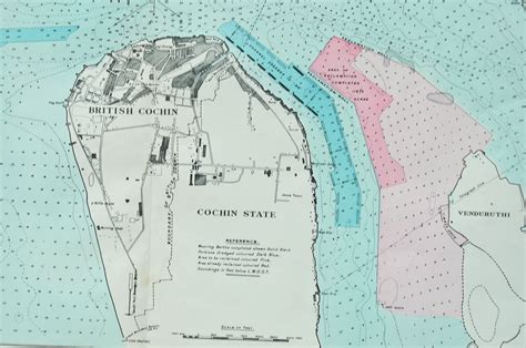 Construction of Willingdon Island Kochi, 1929 Map - Past-India