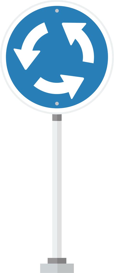 roundabout road sign 36647524 Vector Art at Vecteezy