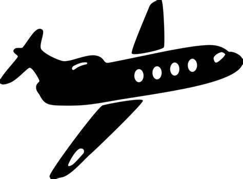 Download Vector Illustration Of Commercial Airplane Passenger - Logo ...