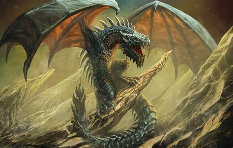 Wallpaper dragon, Wyvern, Art Edit, Wyvern images for desktop, section ...