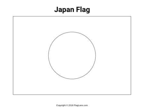 Free printable Japan flag coloring page. Download it at https ...