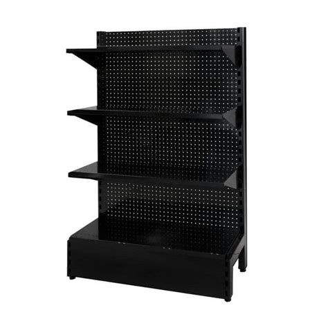 Metal Pegboard Shelving Black Single Sided | Shelves For Shops