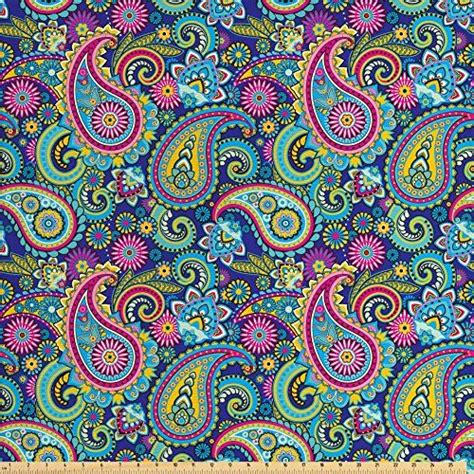 Paisley Decor Fabric by the Yard by Ambesonne, Ornate Tra... https ...