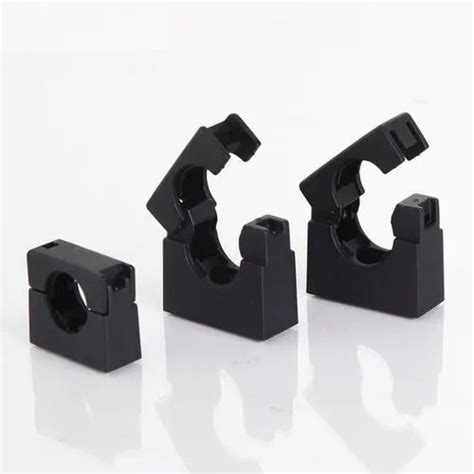 Black Color Conduit Clamp Bracket nylon PA66 Plastic Bracket for ...