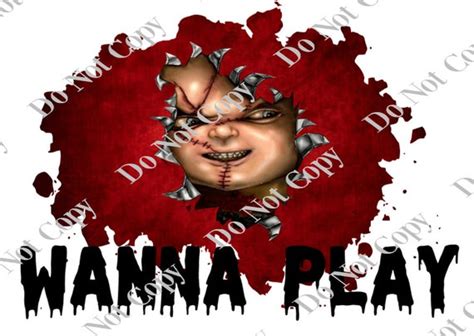 Chucky Wanna Play PNG Digital Download | Etsy