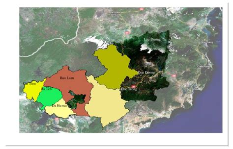 Map of Lam Dong Province | Download Scientific Diagram