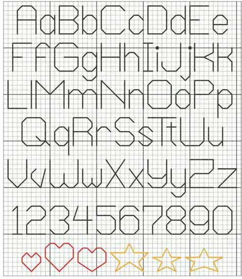 Cross Stitch Letters Backstitch - Cross Stitch Patterns